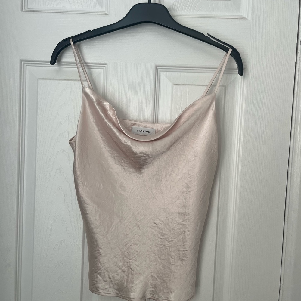 Aritzia Babaton Cowlneck Satin Camisole - Picture 3 of 5